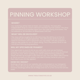 Private Pinning Workshop - March 7th