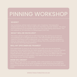 Pinning Workshop - March 15th